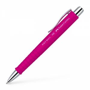 *Automatinis tušinukas Faber-Castell PolyBall XB, 0.6mm, rožinės spalvos korpusas