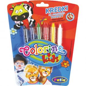 **Dažai-kreidelės veidui dažyti Colorino Kids, 6 spalvos