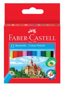 *Spalvoti pieštukai Faber-Castell Castle/Loss, 12 spalvų