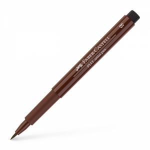 Rašiklis piešimui Faber-Castell PITT Artist Pen B, teptukinis, #175 Dark Sepia