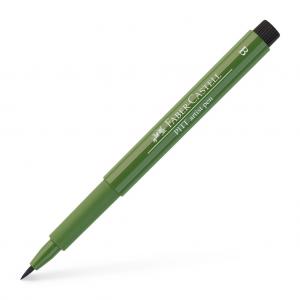 Rašiklis piešimui Faber-Castell PITT Artist Pen B, teptukinis, #174 Chromium Green Opaque