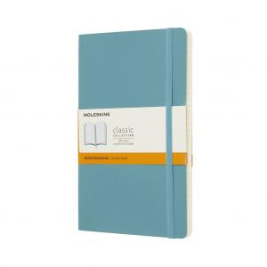 Užrašų knygutė Moleskine Classic 13x21cm, linijomis, minkštu viršeliu, mėlynos spalvos