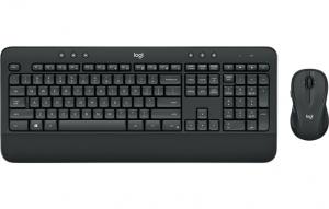 Belaidė klaviatūra ir pelė Logitech Advance Wireless MK545, klaviatūros išdėstymas US, Juoda