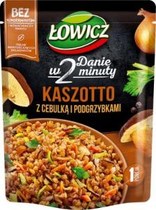 Paruošti grikiai ŁOWICZ, su svogūnais ir džiovintais grybais, 250 g