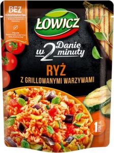 Paruošti ryžiai ŁOWICZ, su grilintomis daržovėmis, 250 g