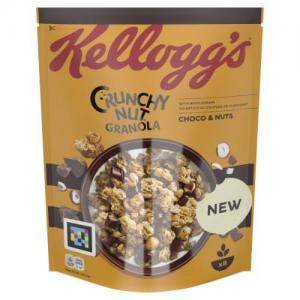 Dribsniai KELLOGG'S Crunchy Nut Granola Choco, 380 g