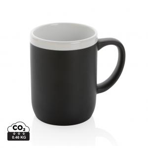 Ceramic mug with white rim 300ml