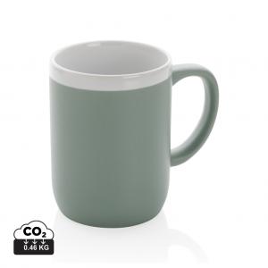 Ceramic mug with white rim 300ml