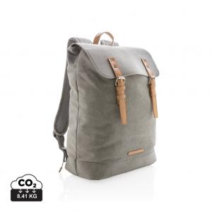 Canvas laptop backpack PVC free