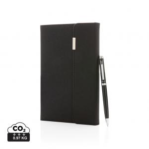 Swiss Peak deluxe A5 notebook and pen set