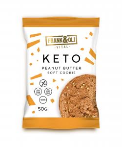 Keto žemės riešutų sviesto sausainis FRANK&OLI, 50g