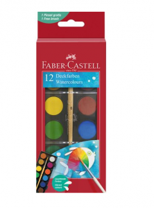 Akvarelė Faber-Castell, 12 spalvų