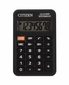 Skaičiuotuvas kišeninis CITIZEN LC-210NR