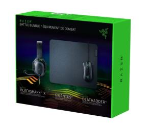 Razer Battle Bundle: DeathAdder V2 pelė, BlackShark V2 X ausinės, Gigantus V2 M pelės kilimėlis