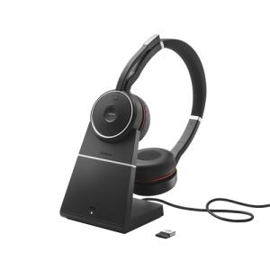 Belaidės ausinės su mikrofonu Jabra Evolve 75 SE MS Stereo, Bluetooth, With Charging Stand