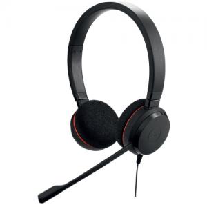 Laidinės ausinės su mikrofonu Jabra Evolve 20 UC Stereo Office/Call center USB Type-A, Juoda