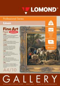 Fotopopierius Lomond Fine Art Paper Gallery Linen 230g/m2 A4, 10 lapų, Coarse Natural White