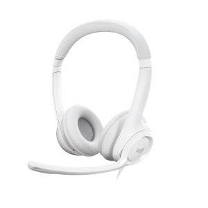 Logitech H390 USB Laidinės ausinės, USB Type-A, Off-white