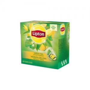 Žalioji arbata LIPTON Lemon & Melissa, 20 vnt.