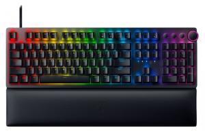 Razer Huntsman V2 Laidinė žaidimų klaviatūra RGB LED, USB, DE, Clicky Optical Purple Switch, Juoda