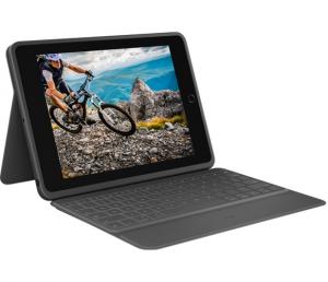 Logitech Rugged Folio for iPad 10.2'' (7th, 8th, 9th Gen) Dėklas su klaviatūra, Graphite UK English