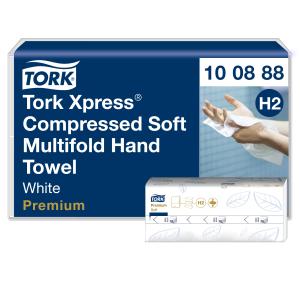 Servetėlės Tork Xpress Soft Multifold H2 (100888) 2 sluoksniai, 170 lapelių, baltos spalvos