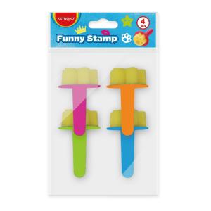 Pintslite komplekt Funny Stamp 4tk/pk