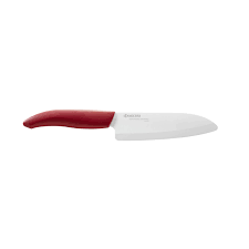 Kyocera FK-140 WH-RD EU Santoku Keramikinis peilis, 14 cm, Raudona