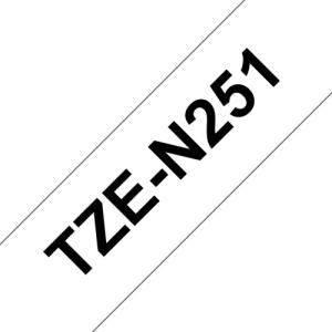 Brother TZEN251 24MM BLACK ON WHITE NONLAMINATED