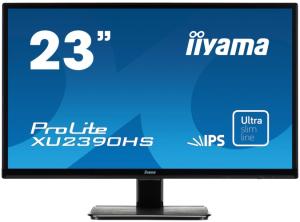 iiyama ProLite XU2390HS Monitorius 23'' IPS, FHD 1920x1080, 4 ms, 250 cd/m2, 75 Hz, Juoda (SPEC)