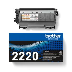 Brother TN-2220 (TN2220), juoda kasetė lazeriniams spausdintuvams, 2600 psl. (SPEC)