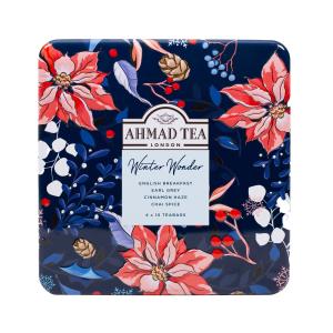 Arbata AHMAD TEA Winter Wonder Selection, 40 arbatos pakelių, metalinė dėžutė