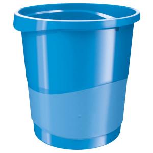 Šiukšliadėžė Esselte Europost Vivida, 14 litrų, šviesiai mėlynos spalvos