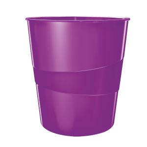 *Šiukšliadėžė Leitz Plus Wow, 15 litrų, violetinė