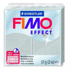 **Modelinas Fimo, 56g, metalizuotos sidabrinės spalvos