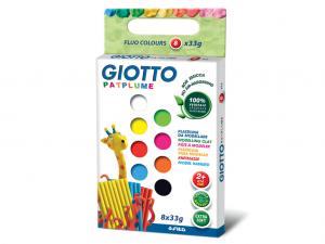 Plastilinas Fila Giotto Pongo Patplume, 33g, 8 spalvos