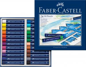 Aliejinės kreidelės Faber-Castell Gofa, 24 spalvos