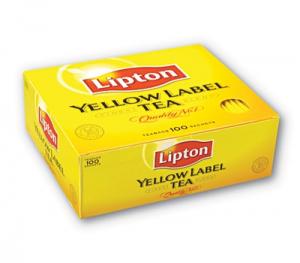 Aukščiausios kokybės juodoji arbata Lipton Yellow Label, 100 pak