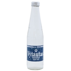*Natūralus mineralinis vanduo Vytautas, gazuotas, stikliniame buteliuke 0.33l
