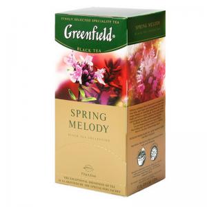 Arbata GREENFIELD SPRING MELODY, 25 x 1.5 g, juoda