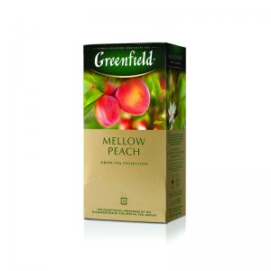 Žalioji arbata GREENFIELD Mellow Peach, 25 x 1,8 g arbatos pakelių