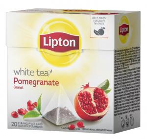 Baltoji arbata LIPTON, su granatais, 20 vnt.