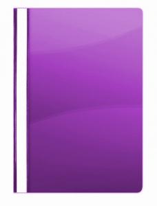Segtuvėlis skaidriu viršeliu PP A4 violetinis