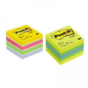 Lipnių lapelių kubas Post-it
 Mini Ultra, 51 x 51 cm, 400 lapelių, įvairių spalvų