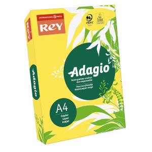 Spalvotas popierius REY ADAGIO 58, A4, 80 g/m2, 500 lapų, citrinų