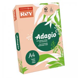 Spalvotas popierius REY ADAGIO 55, A4, 80 g/m2, 500 lapų, persikinė