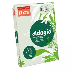 Spalvotas popierius REY ADAGIO 09, A3, 80 g/m2, 500 lapų, žalia