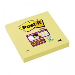 Lipnūs lapeliai POST-IT Super sticky, 76x76 mm, geltona sp., 6 vnt./pak.