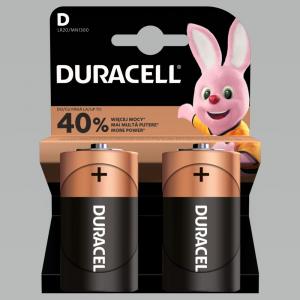 Baterijos DURACELL D, LR20, 2vnt