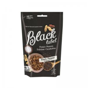 Žemės riešutai BLACK LABEL, su juodaisiais pipirais, 200 g